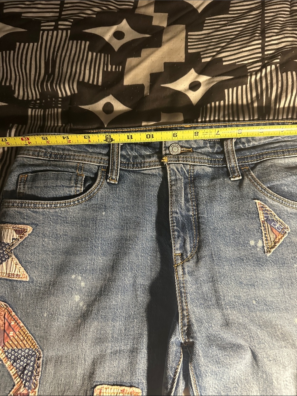 Patchwork paint splatter Pilcro jeans 29 - Picture 8 of 8